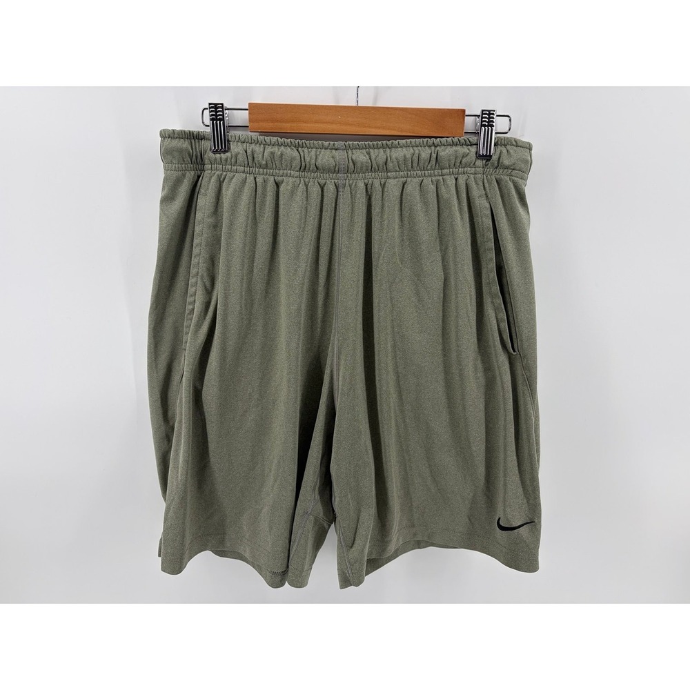 Nike Dri-Fit Shorts, Sage Green, Athletic/Gym:Training/Summer/Running, Men L